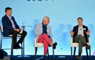 AccordCare CEO Dave Jones speaking on a panel at the Home Care 100 conference